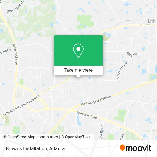 Browns Installation map