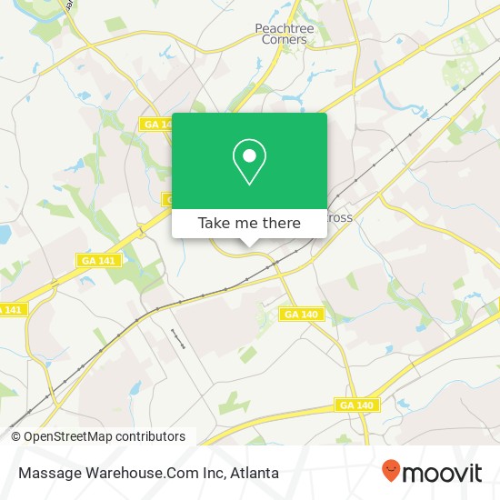 Mapa de Massage Warehouse.Com Inc