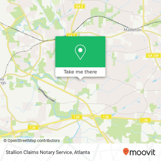 Stallion Claims Notary Service map