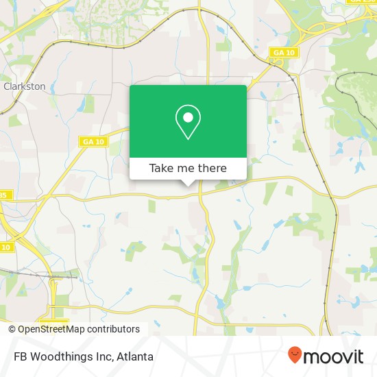 FB Woodthings Inc map