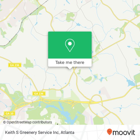 Keith S Greenery Service Inc map