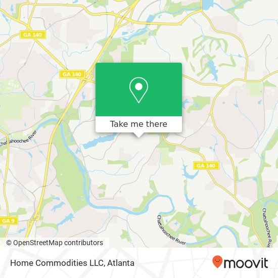 Mapa de Home Commodities LLC