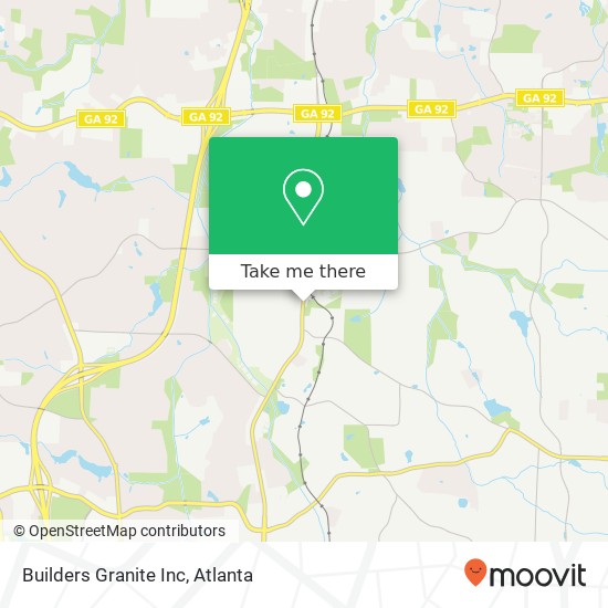 Builders Granite Inc map