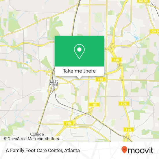 Mapa de A Family Foot Care Center