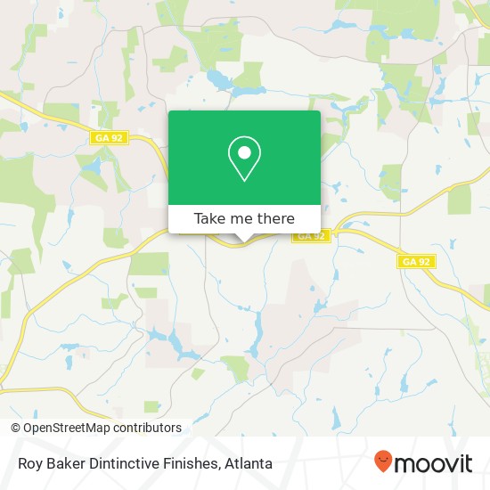 Mapa de Roy Baker Dintinctive Finishes