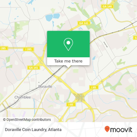 Mapa de Doraville Coin Laundry