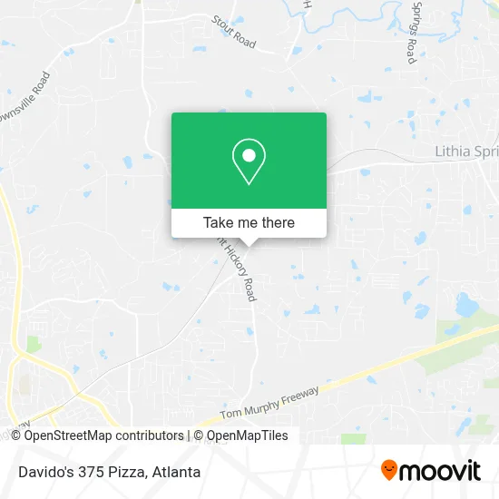 Davido's 375 Pizza map
