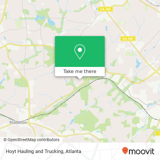 Hoyt Hauling and Trucking map