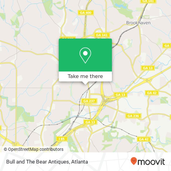 Mapa de Bull and The Bear Antiques