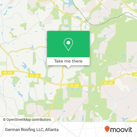 Mapa de German Roofing LLC