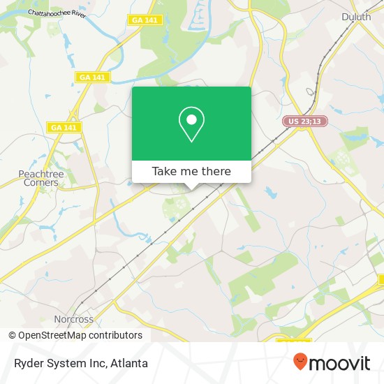 Ryder System Inc map