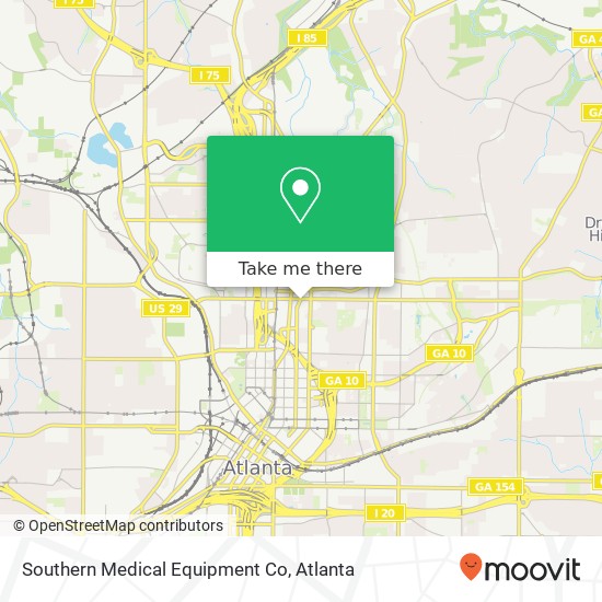 Southern Medical Equipment Co map