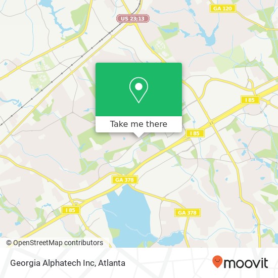 Mapa de Georgia Alphatech Inc