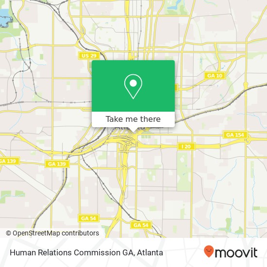 Human Relations Commission GA map