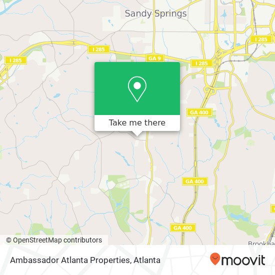 Mapa de Ambassador Atlanta Properties