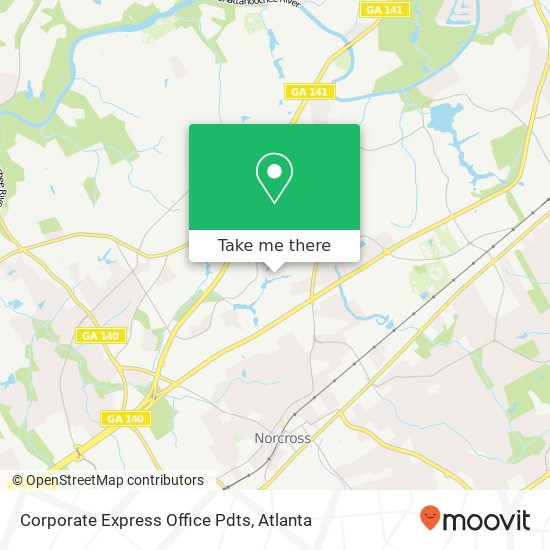 Corporate Express Office Pdts map