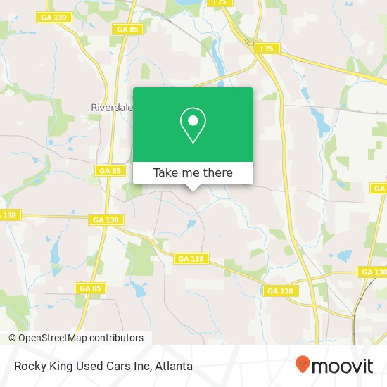 Mapa de Rocky King Used Cars Inc