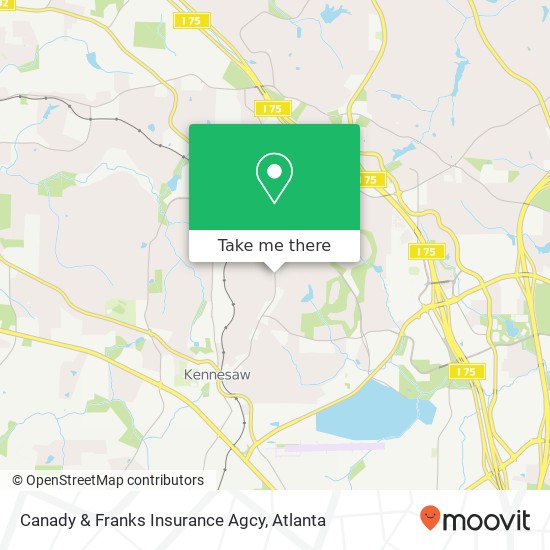 Mapa de Canady & Franks Insurance Agcy