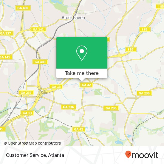 Mapa de Customer Service