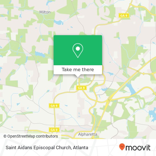 Saint Aidans Episcopal Church map