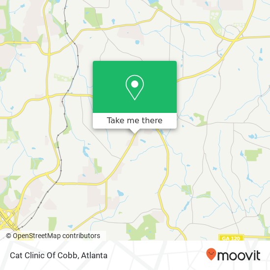 Cat Clinic Of Cobb map