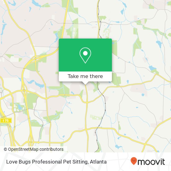 Love Bugs Professional Pet Sitting map