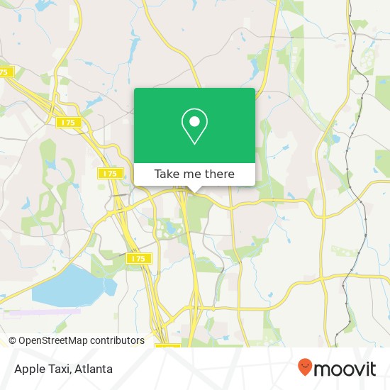 Apple Taxi map