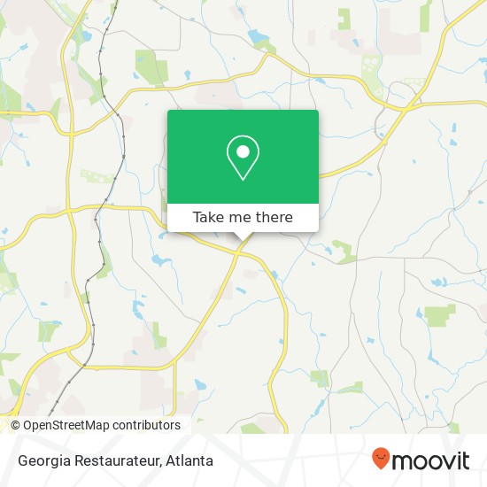 Georgia Restaurateur map