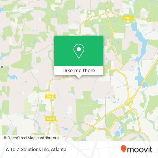 A To Z Solutions Inc map