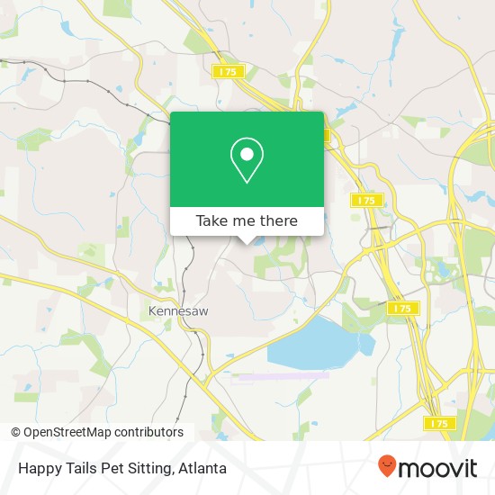 Mapa de Happy Tails Pet Sitting