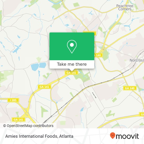 Amies International Foods map