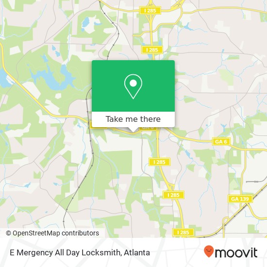 E Mergency All Day Locksmith map