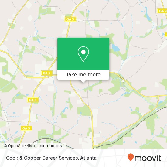 Mapa de Cook & Cooper Career Services