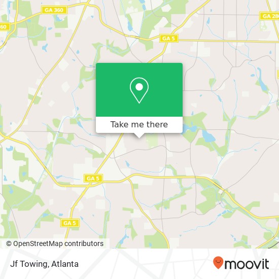 Jf Towing map