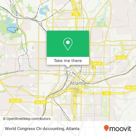 World Congress Ctr-Accounting map