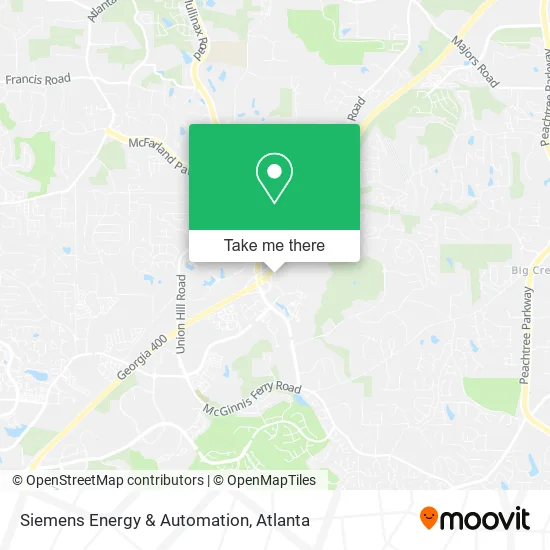 Siemens Energy & Automation map
