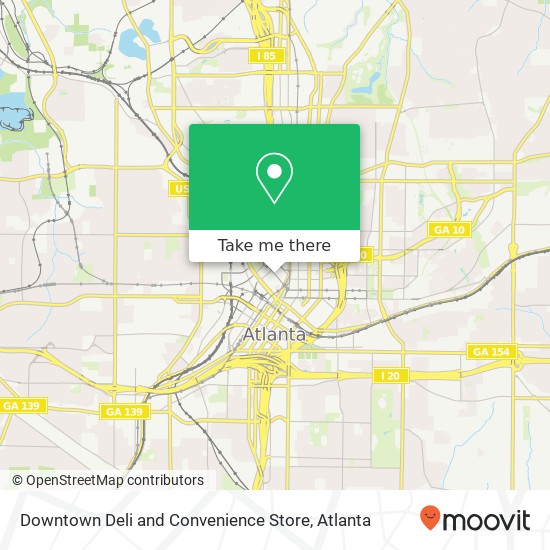 Mapa de Downtown Deli and Convenience Store