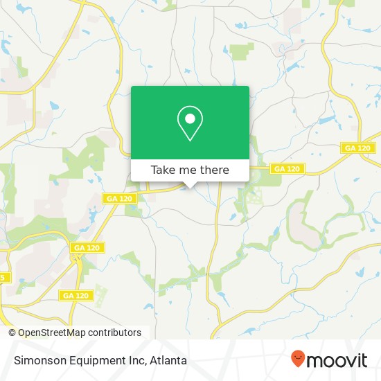 Simonson Equipment Inc map