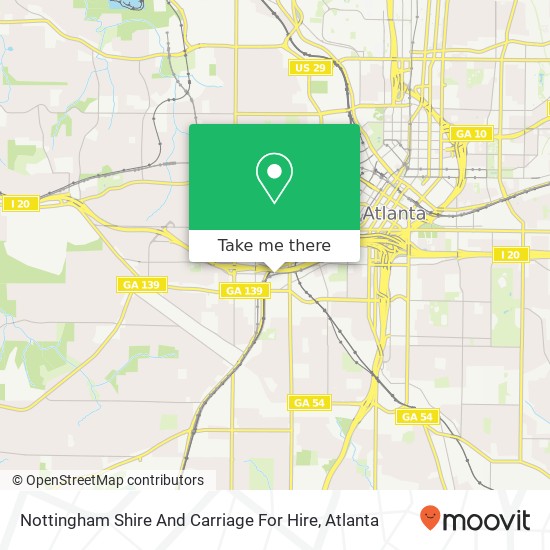 Nottingham Shire And Carriage For Hire map