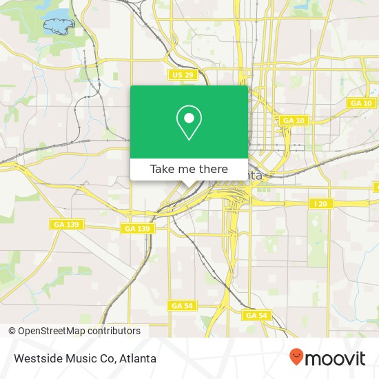 Westside Music Co map