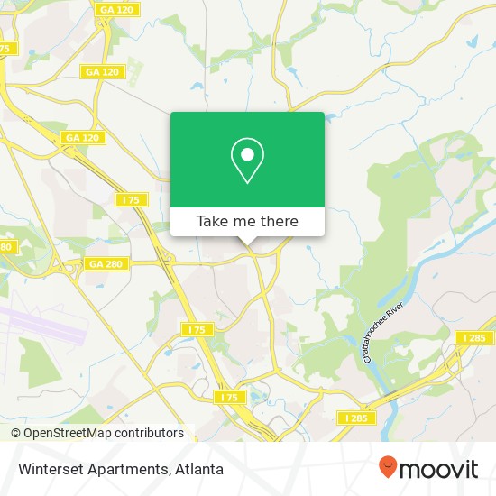 Mapa de Winterset Apartments