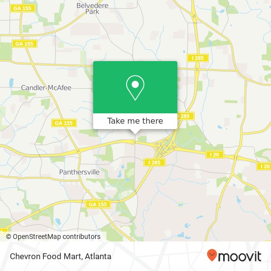 Chevron Food Mart map