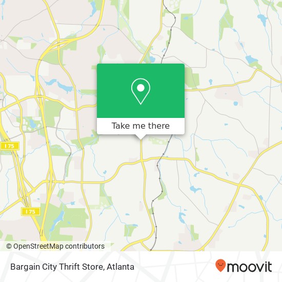 Mapa de Bargain City Thrift Store