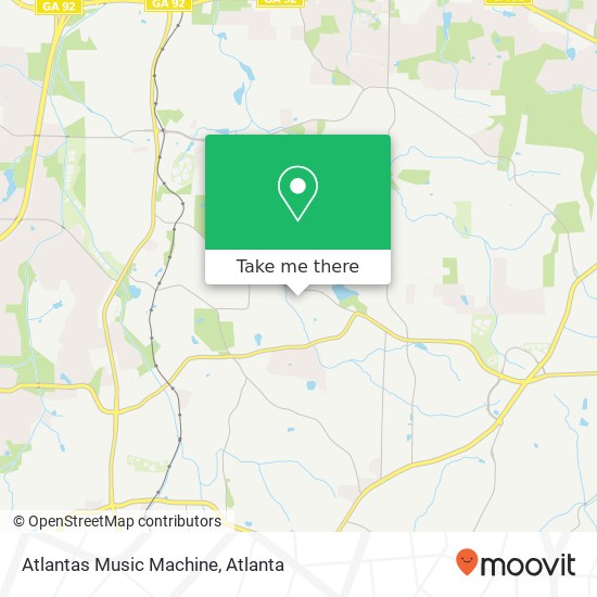 Mapa de Atlantas Music Machine