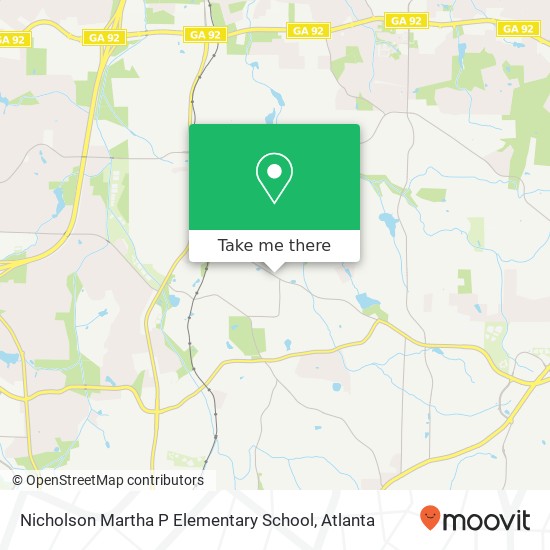 Mapa de Nicholson Martha P Elementary School