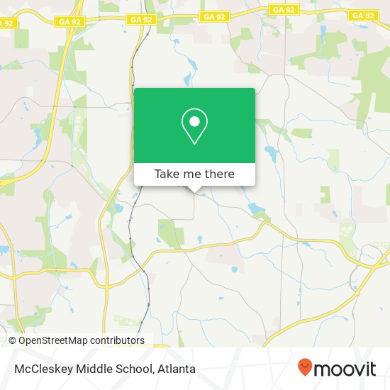McCleskey Middle School map
