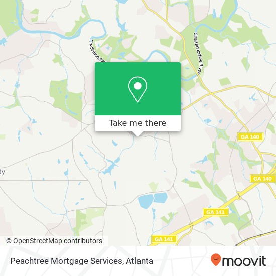 Peachtree Mortgage Services map