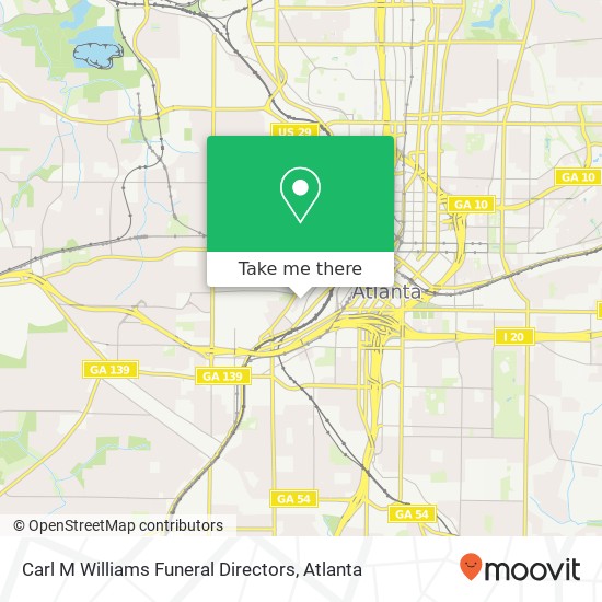 Carl M Williams Funeral Directors map