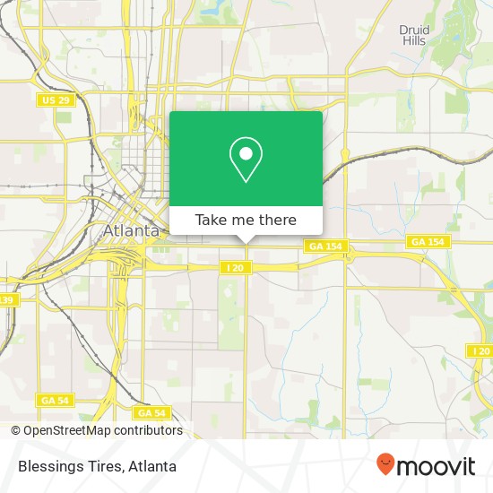 Blessings Tires map