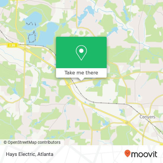 Hays Electric map